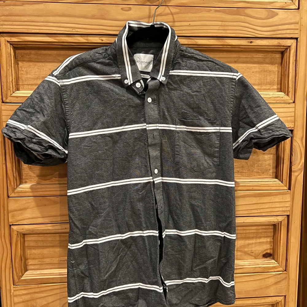 Saturdays Surf NYC button up shirt Size Medium